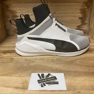 Puma ultra high puma tech white blue sneakers